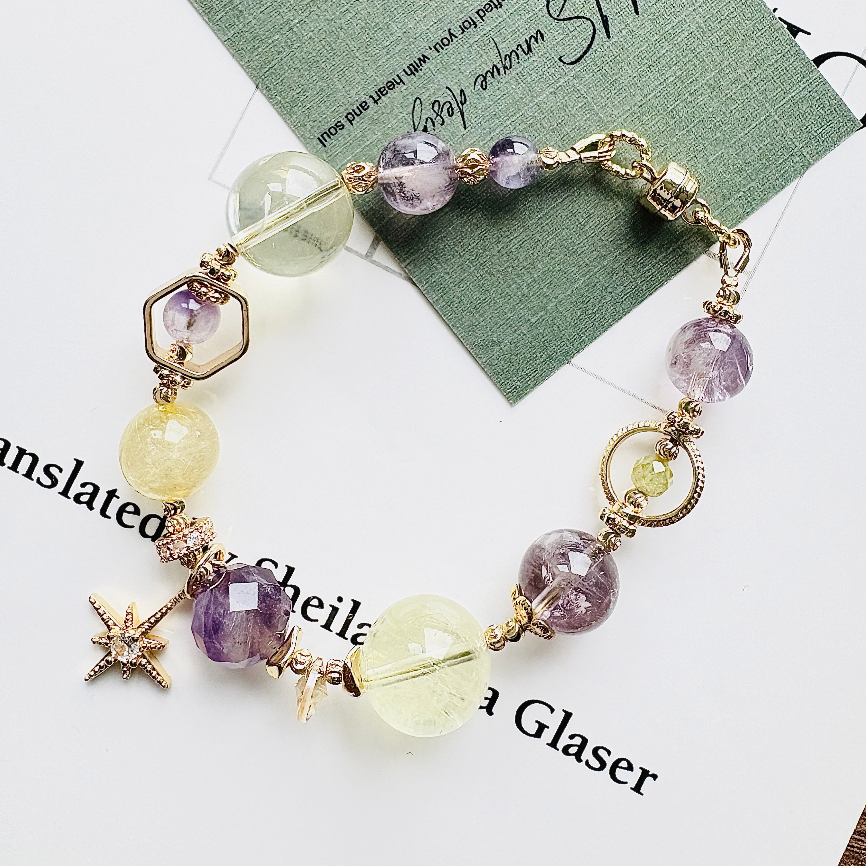 紫幽靈Ｉ檸檬晶Ｉ鋯石（新款 12mm)