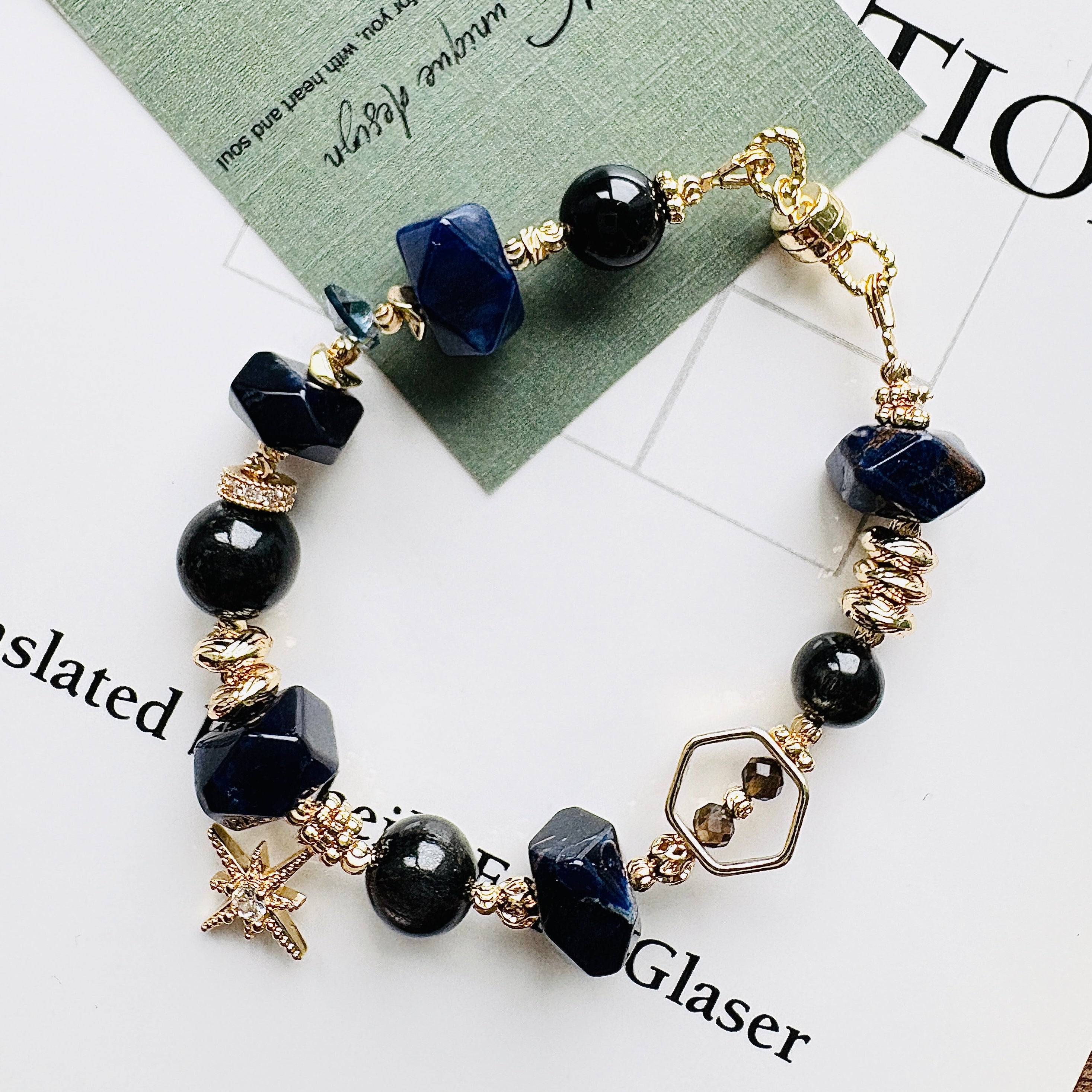 隨形青金石Ｉ黑金曜石Ｉ茶水晶（新款）