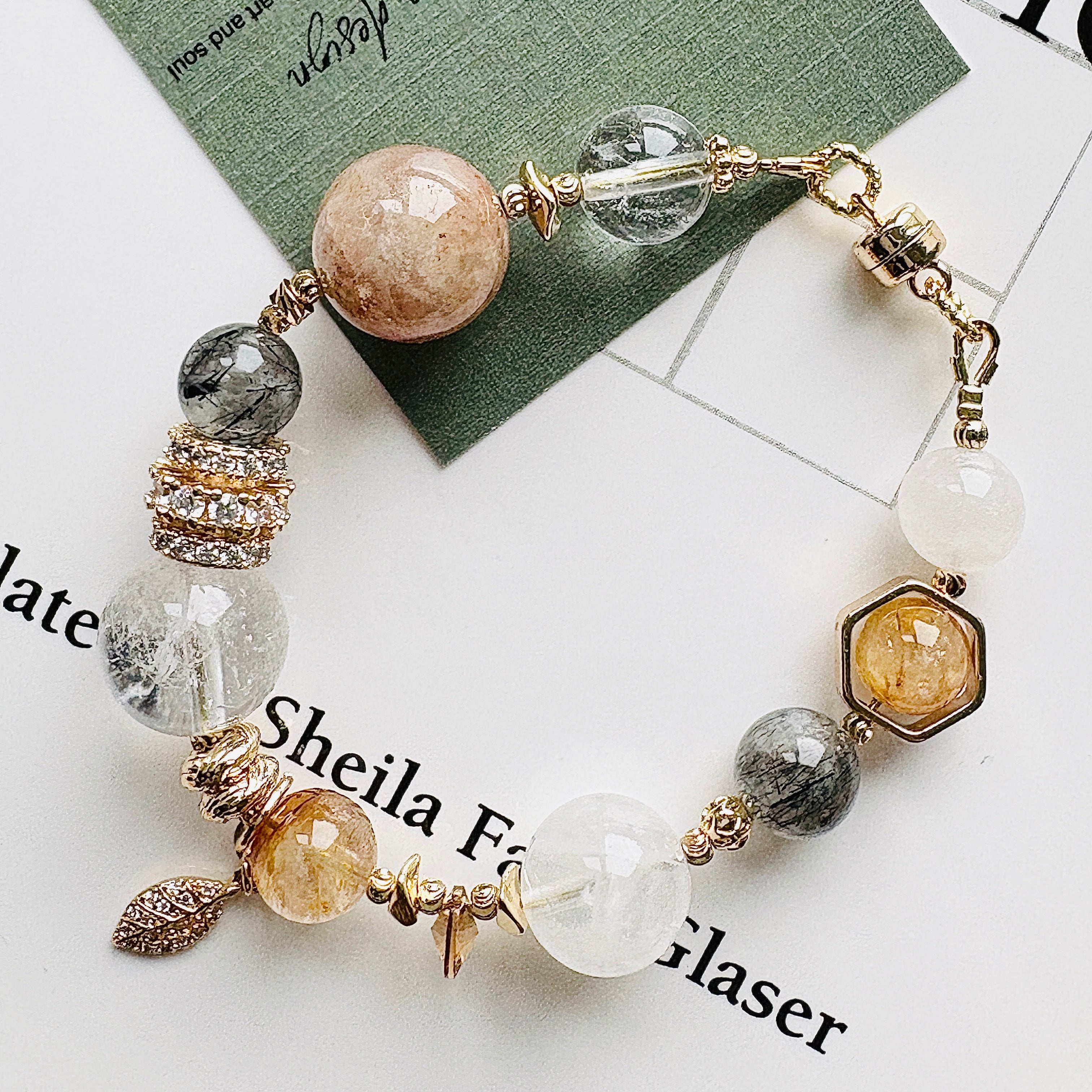 黃金澆花Ｉ黑兔毛Ｉ白幽靈Ｉ白水晶Ｉ施華洛世奇水晶（新款）