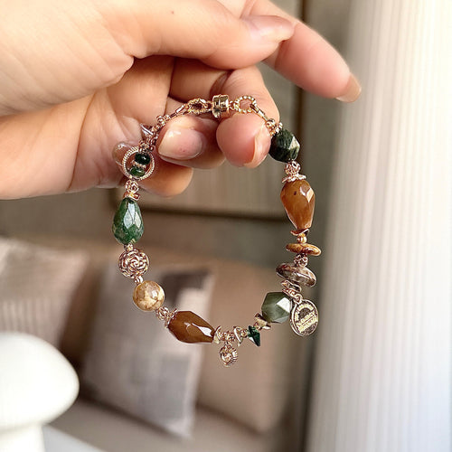 印度瑪瑙Ｉ綠發石Ｉ捷克珠