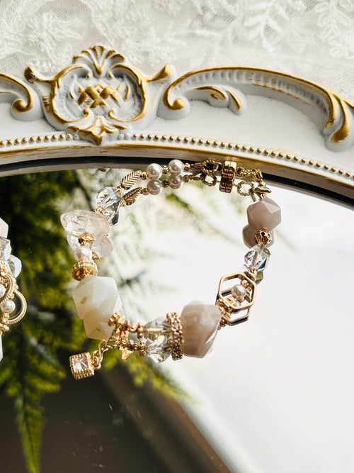 印度瑪瑙Ｉ水晶珍珠Ｉ閃靈鑽Ｉ奧地利水晶Ｉ施華洛世奇水晶